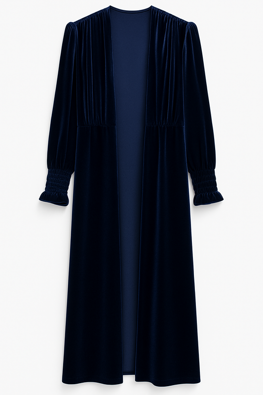 Levita terciopelo azul marino