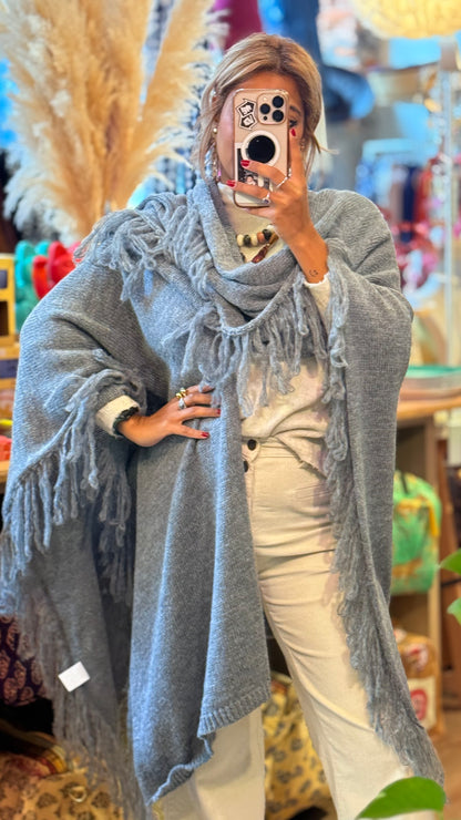 Poncho lana