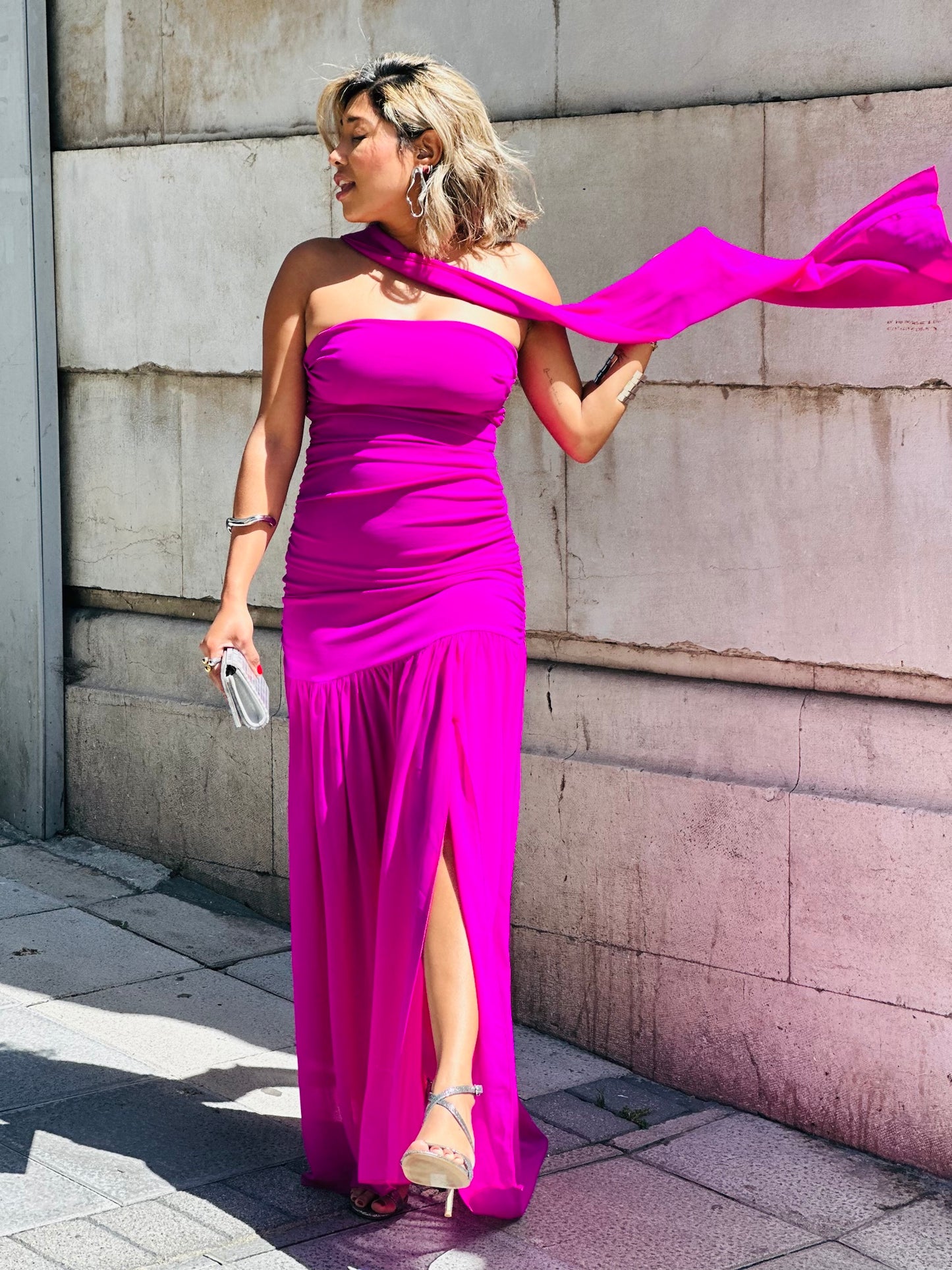 Vestido Julieta fucsia