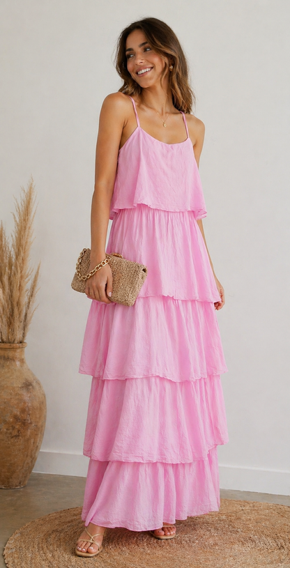 Vestido Eivissa rosa