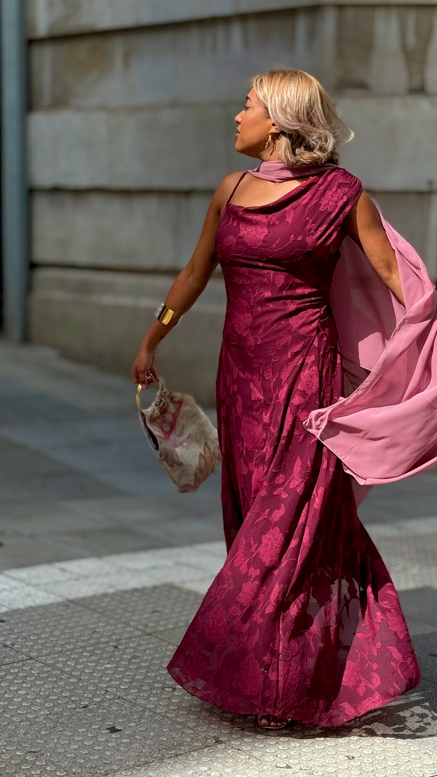 Vestido Lua Granate
