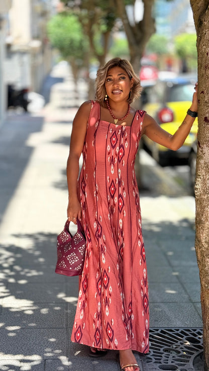 Vestido Otilia coral