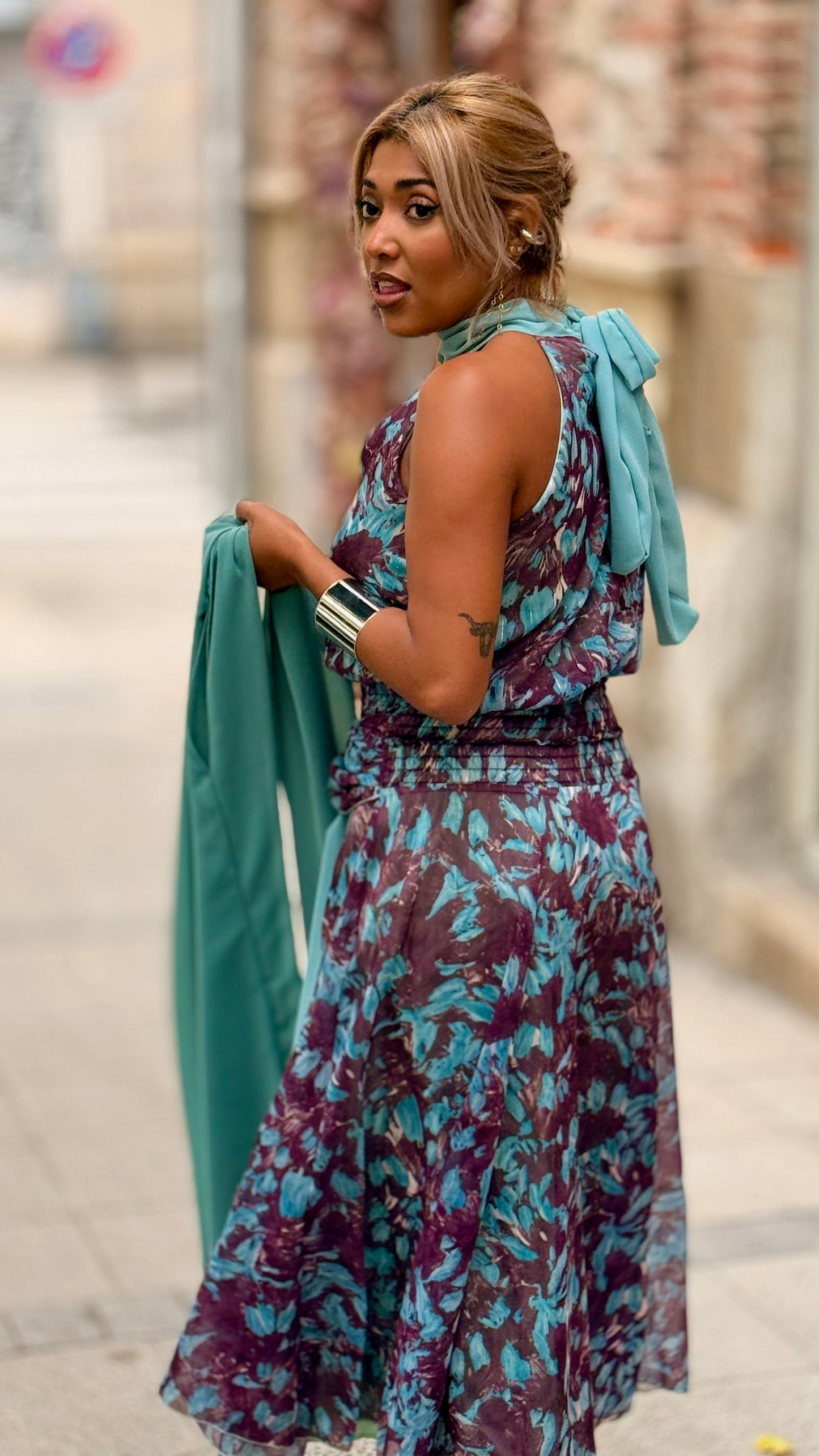 Vestido Paris Verde agua