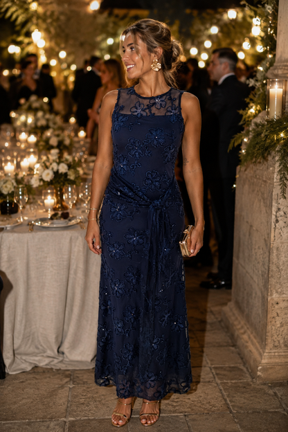 Vestido Nuit azul