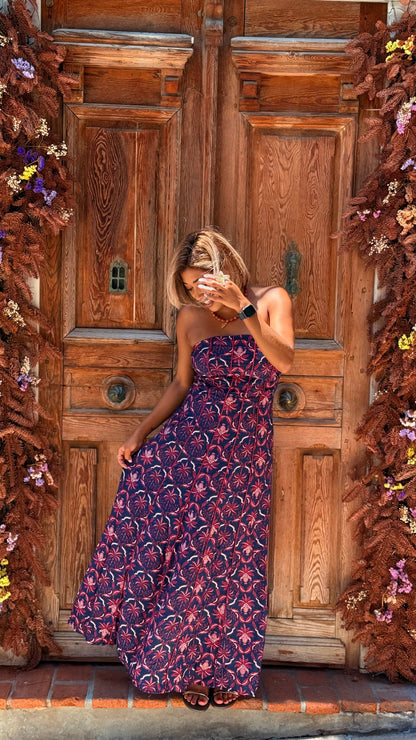 Vestido Tildi azul marino
