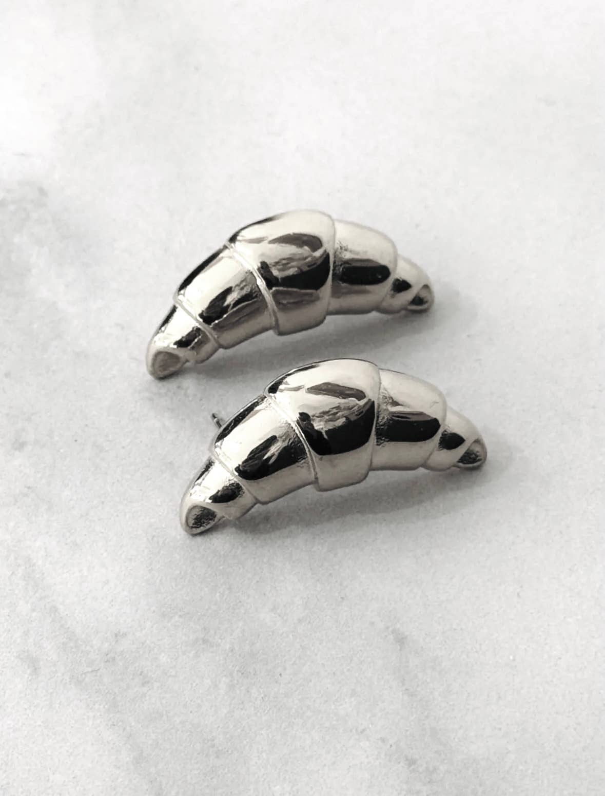 Pendientes Croissant: Oro