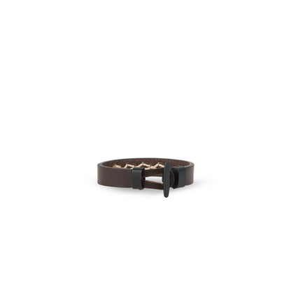 Pulsera piel con cosido a mano