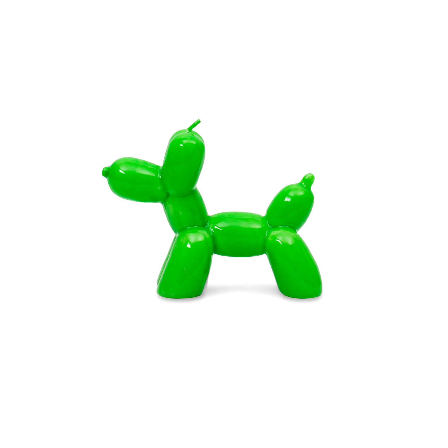 VELA DE PERRO GLOBO VERDE - PINTADA A MANO HF