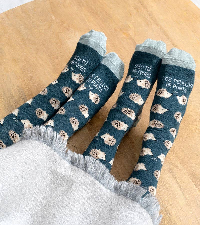 Calcetines "Me Pones Los Pelillos De Punta" Azul: 36-41