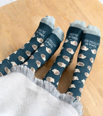 Calcetines "Me Pones Los Pelillos De Punta" Azul: 36-41