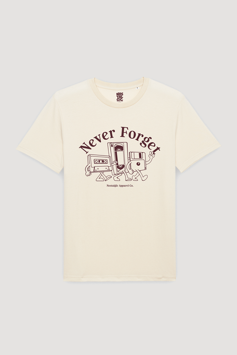 Camiseta Never Forget - T-shirt: Natural unisex