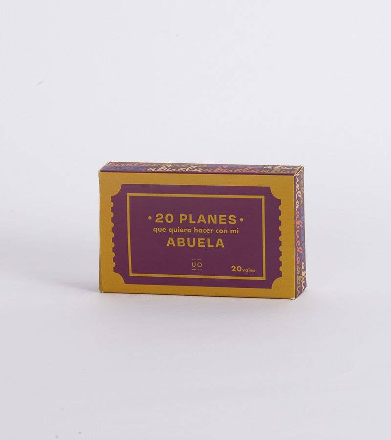 Vales "20 Planes Que Quiero Hacer Con Mi Abuela"