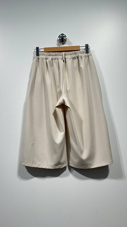 Bermudas cortas drapeadas cintura elástica: Terracota / TÚ