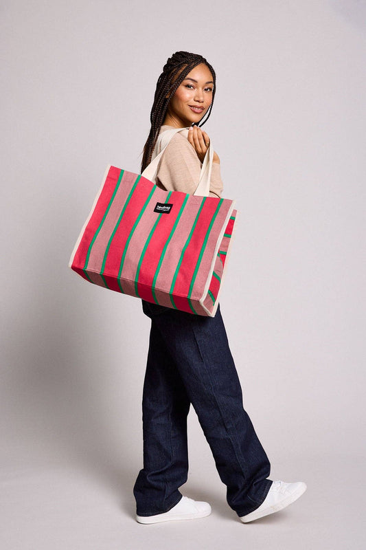 Bolsa Rayada Fucsia - 10 años