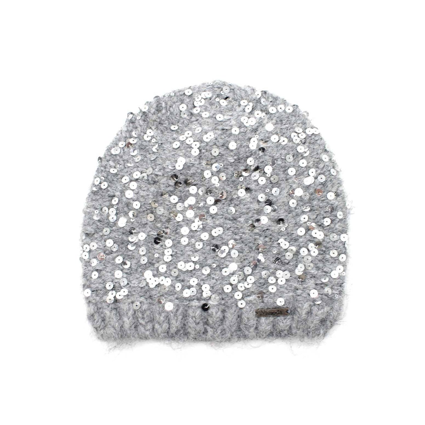 Gorro de punto con lentejuelas: NEGRO