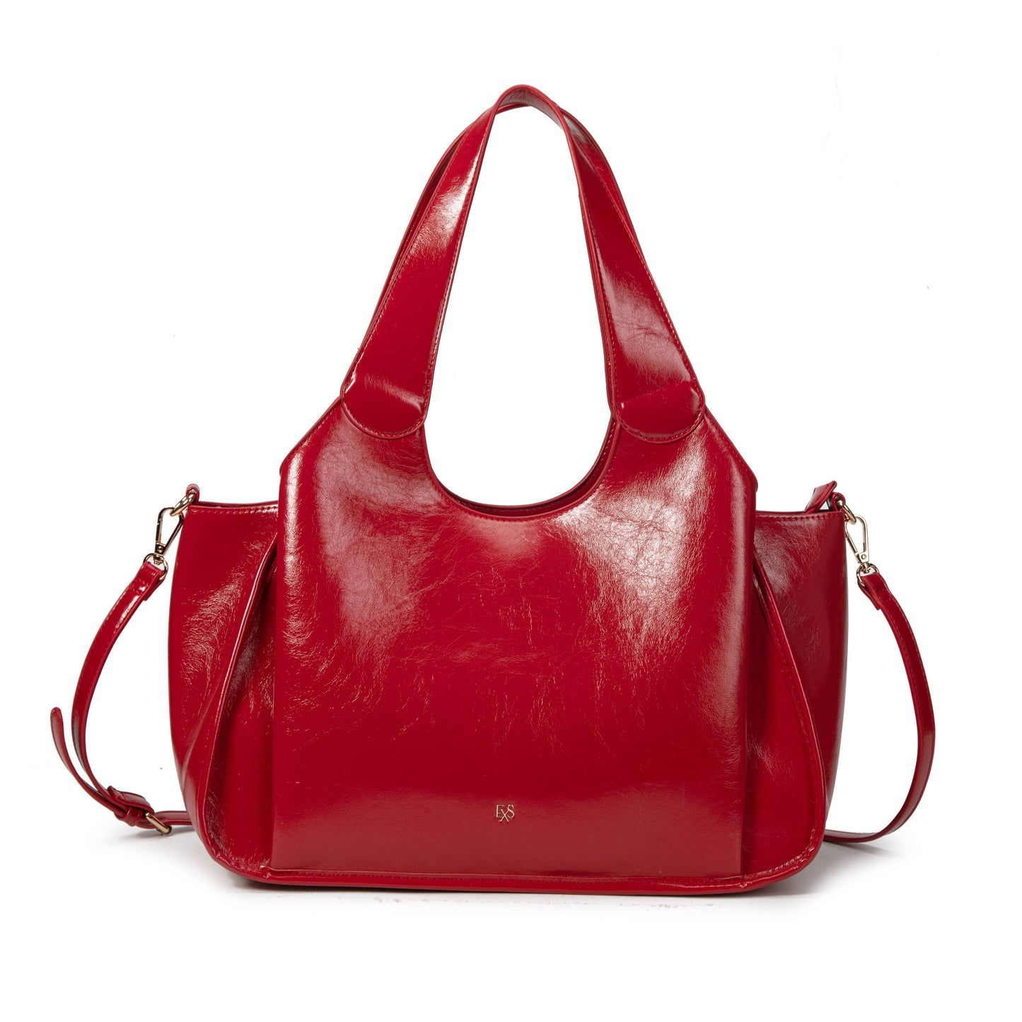 Bolso cabac LYRELLE de cuero vegano: Rojo