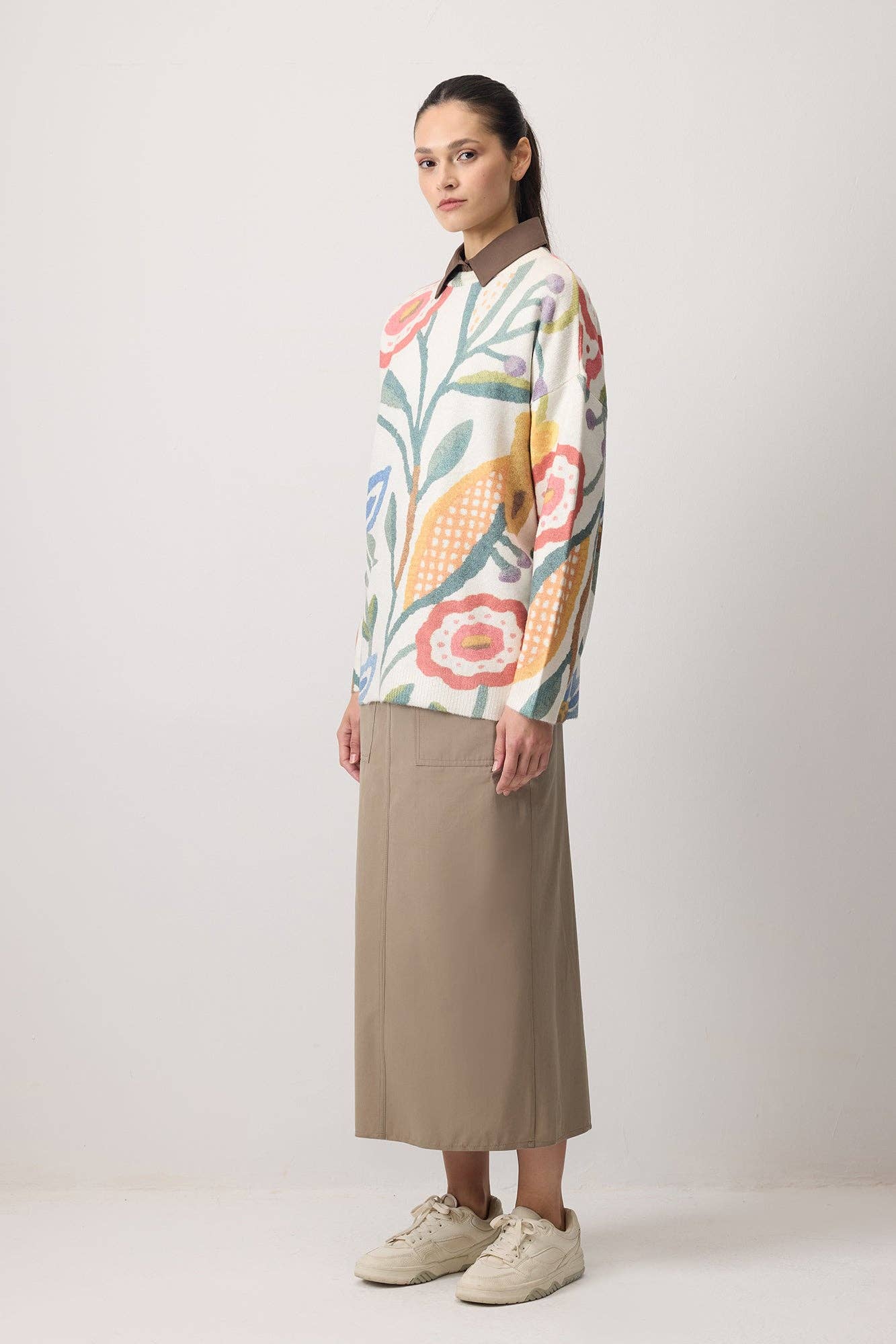 JERSEY DE PUNTO CON ESTAMPADO FLORAL