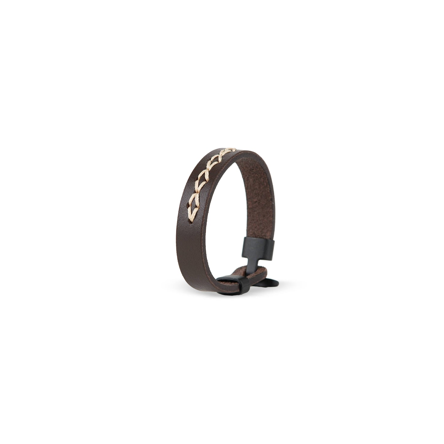 Pulsera piel con cosido a mano