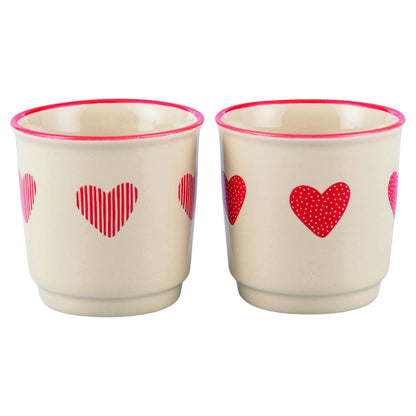 SET DE CORAZONES CAFETERA + 2 TAZAS