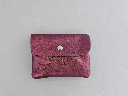 Cartera Kangoo de piel metálico