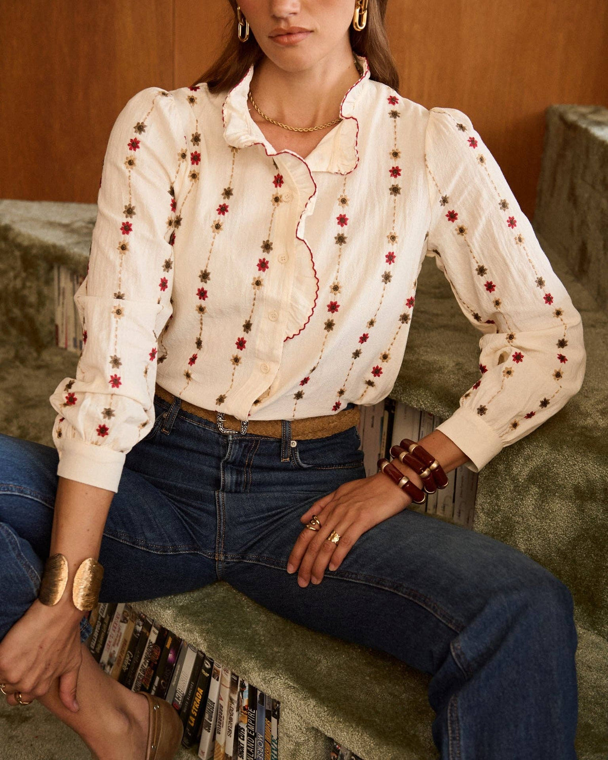 Camisa Rhett: Beige
