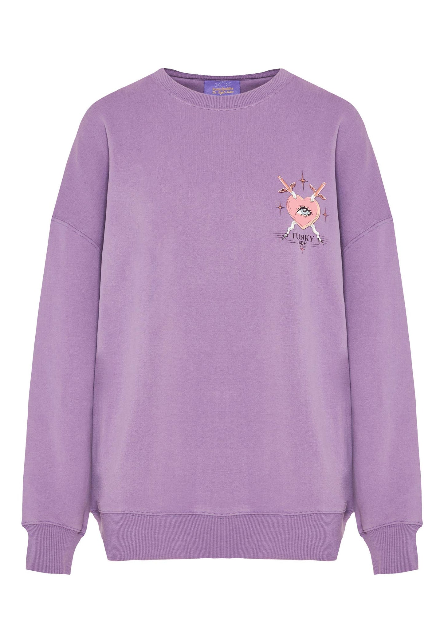 Sudadera con cuello redondo
