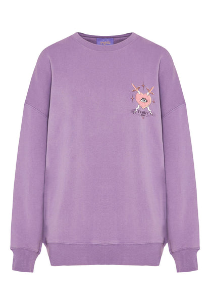 Sudadera con cuello redondo