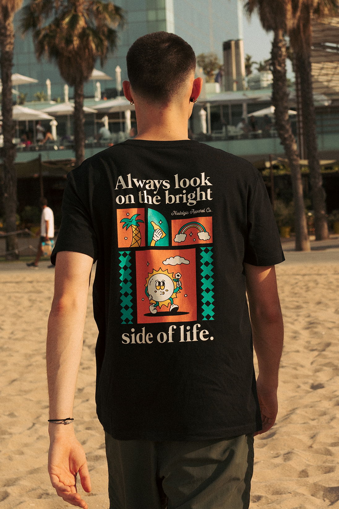 Camiseta Always look on the bright side of life - Black unisex