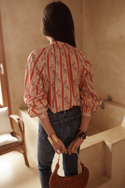 Camisa Kira: Coral