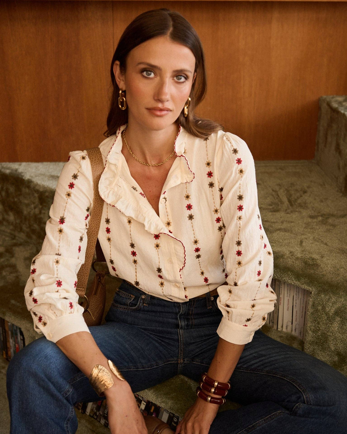 Camisa Rhett: Beige
