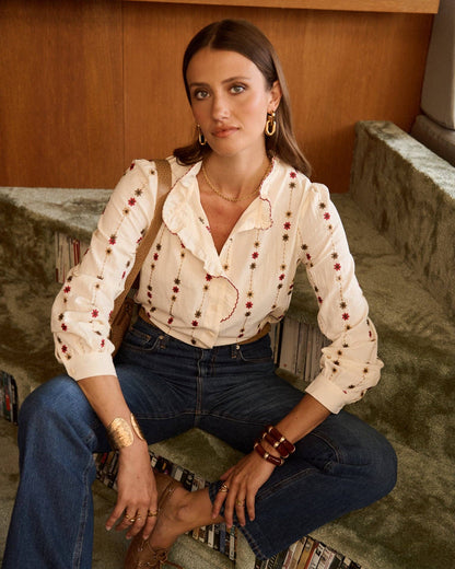 Camisa Rhett: Beige