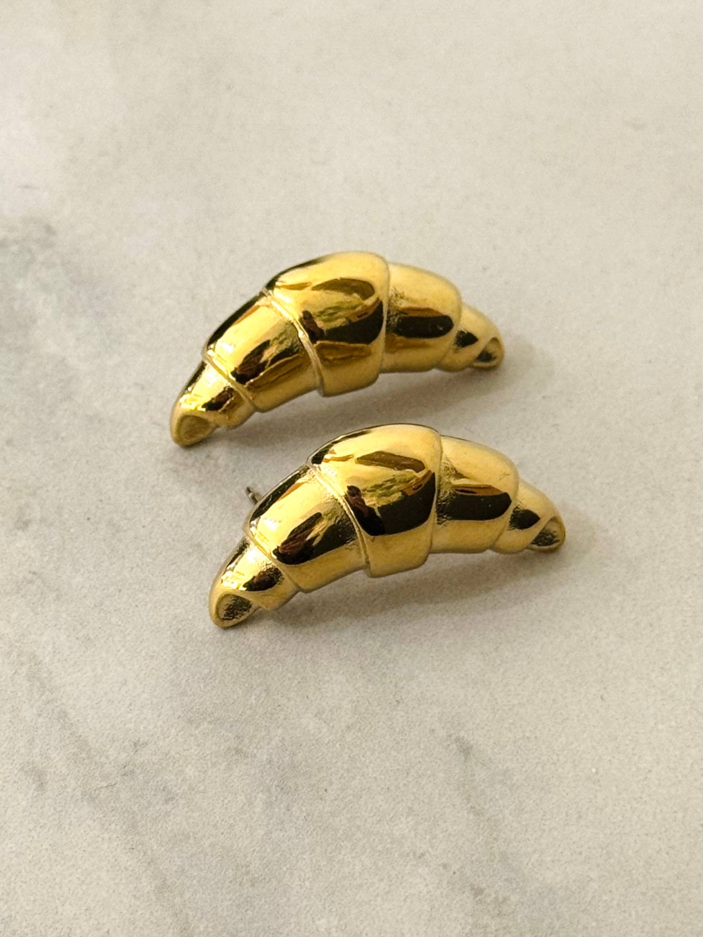 Pendientes Croissant: Oro