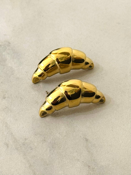 Pendientes Croissant: Oro