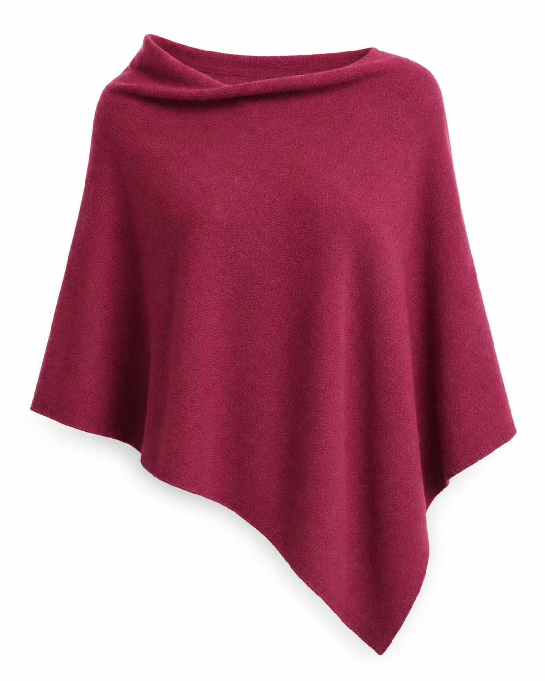 Poncho de punto, chal asimétrico: Verde chiaro