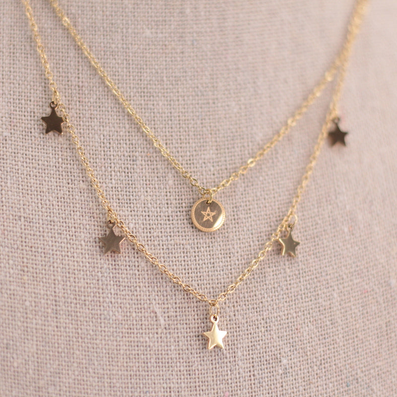 Collar Doble estrellas