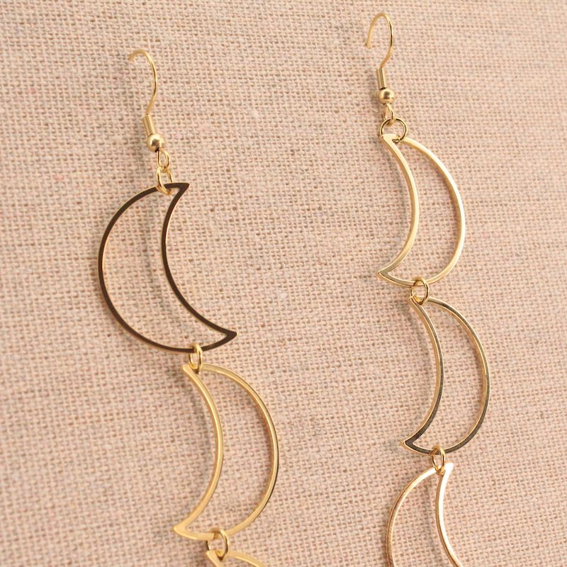 Pendientes lunas